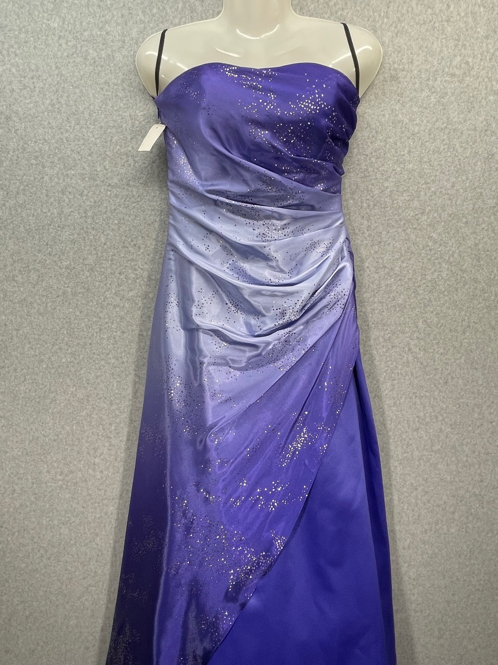 Vintage Y2K Purple Ombre Strapless Dress Jump Apparel Wendye Chaitin 3/4
